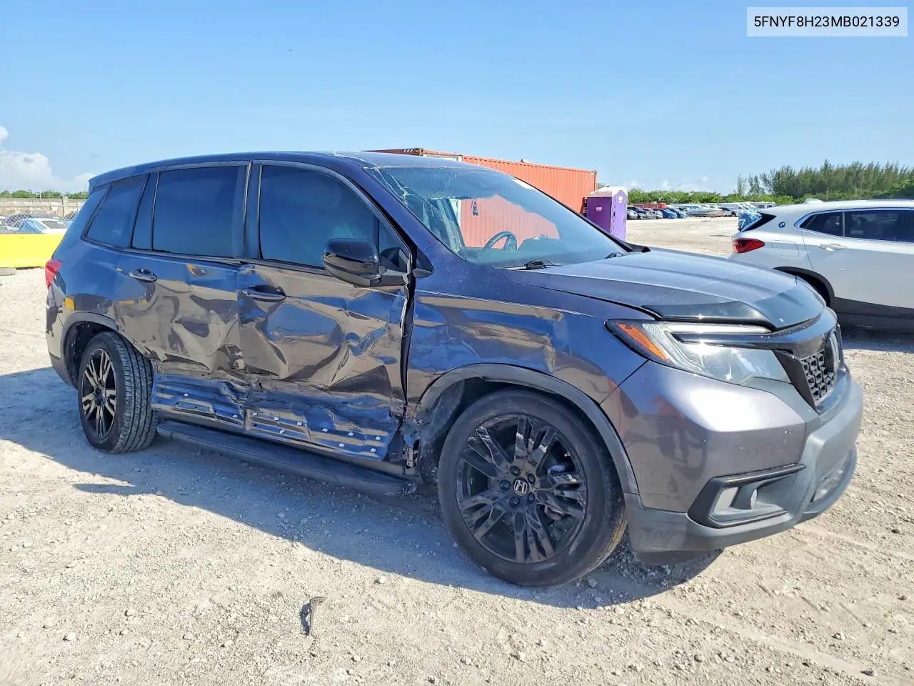 2021 Honda Passport Sport VIN: 5FNYF8H23MB021339 Lot: 57513756
