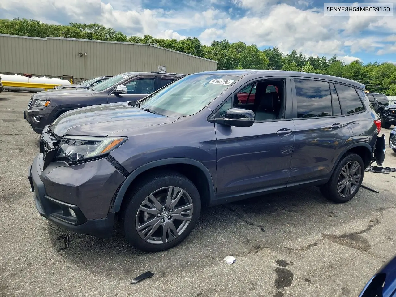 2021 Honda Passport Exl VIN: 5FNYF8H54MB039150 Lot: 57682506