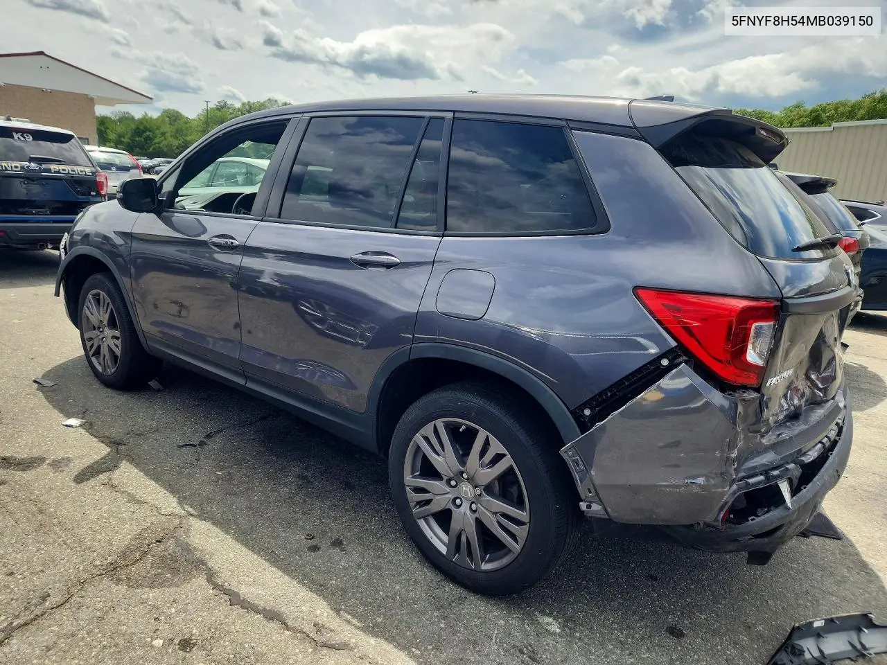 2021 Honda Passport Exl VIN: 5FNYF8H54MB039150 Lot: 57682506