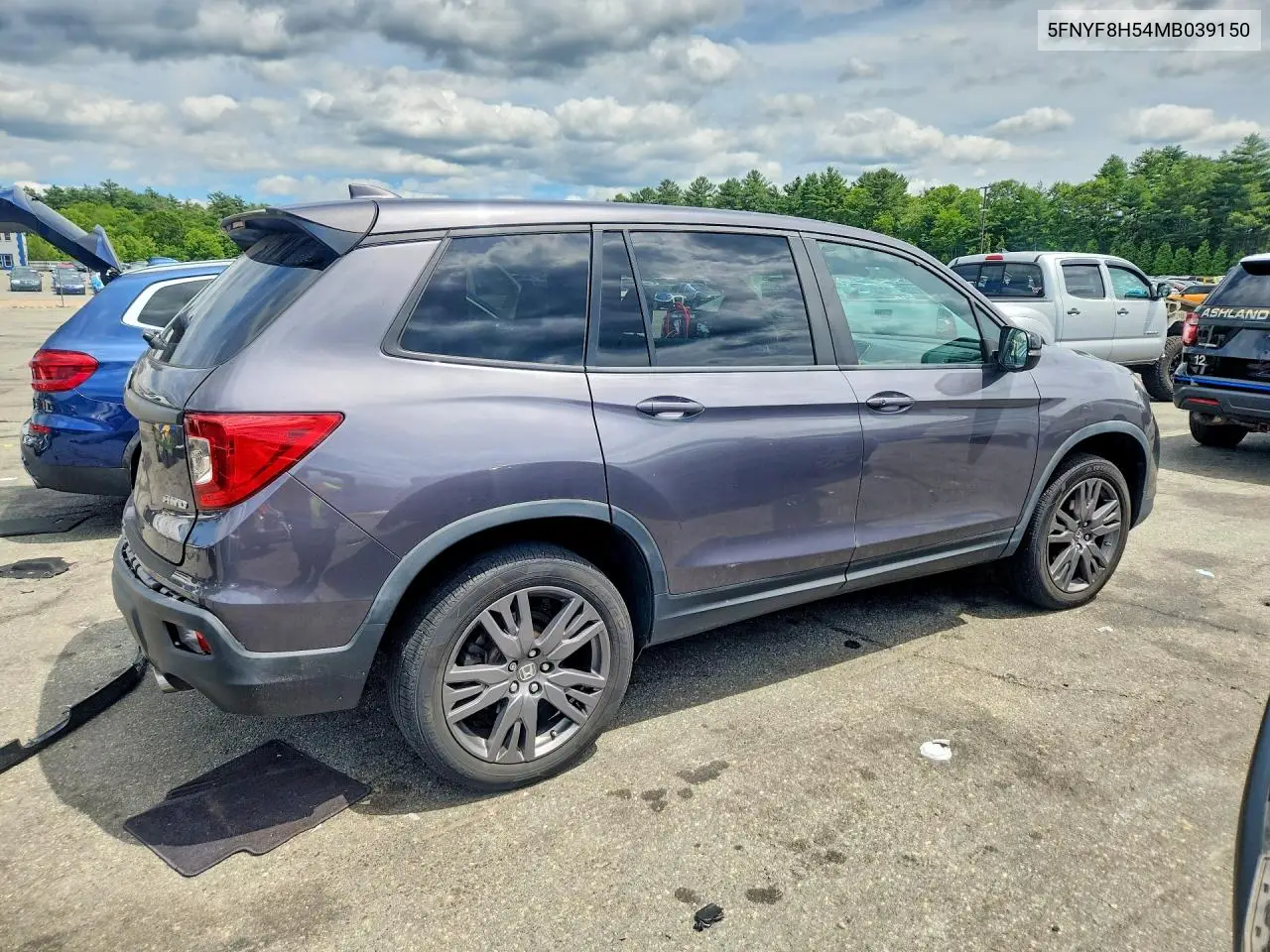 2021 Honda Passport Exl VIN: 5FNYF8H54MB039150 Lot: 57682506