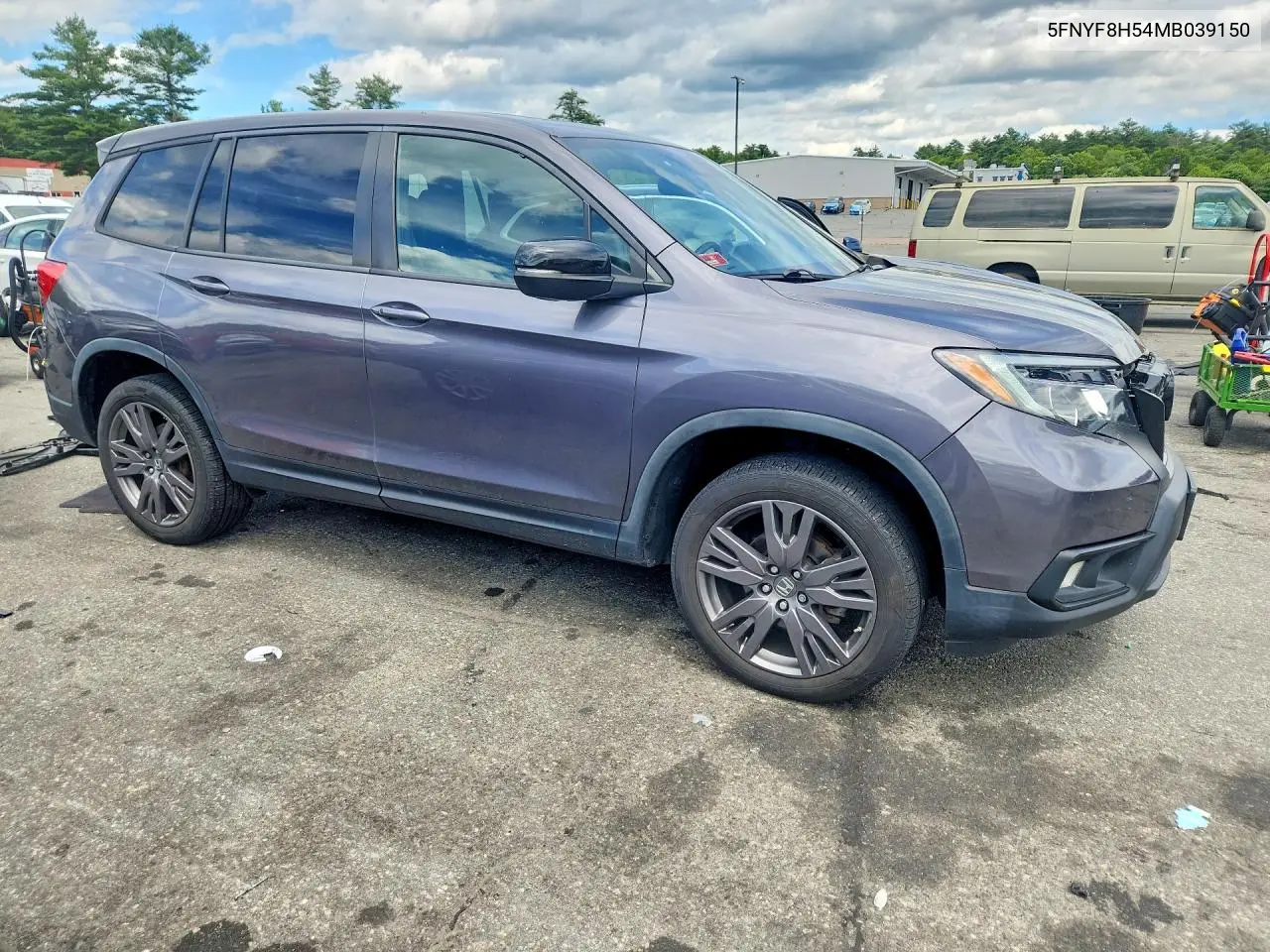 2021 Honda Passport Exl VIN: 5FNYF8H54MB039150 Lot: 57682506