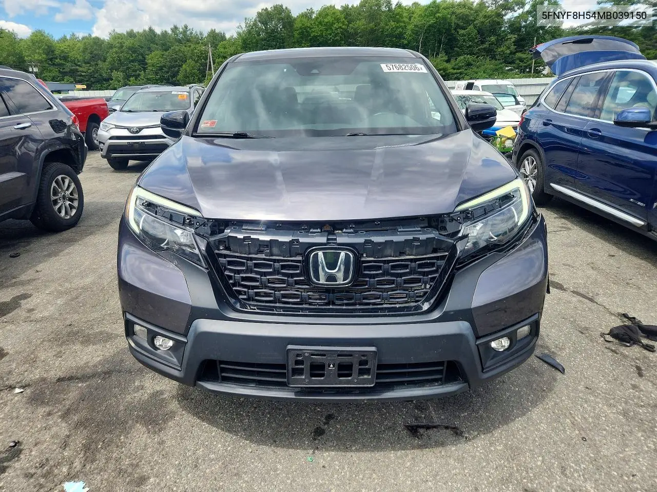 2021 Honda Passport Exl VIN: 5FNYF8H54MB039150 Lot: 57682506