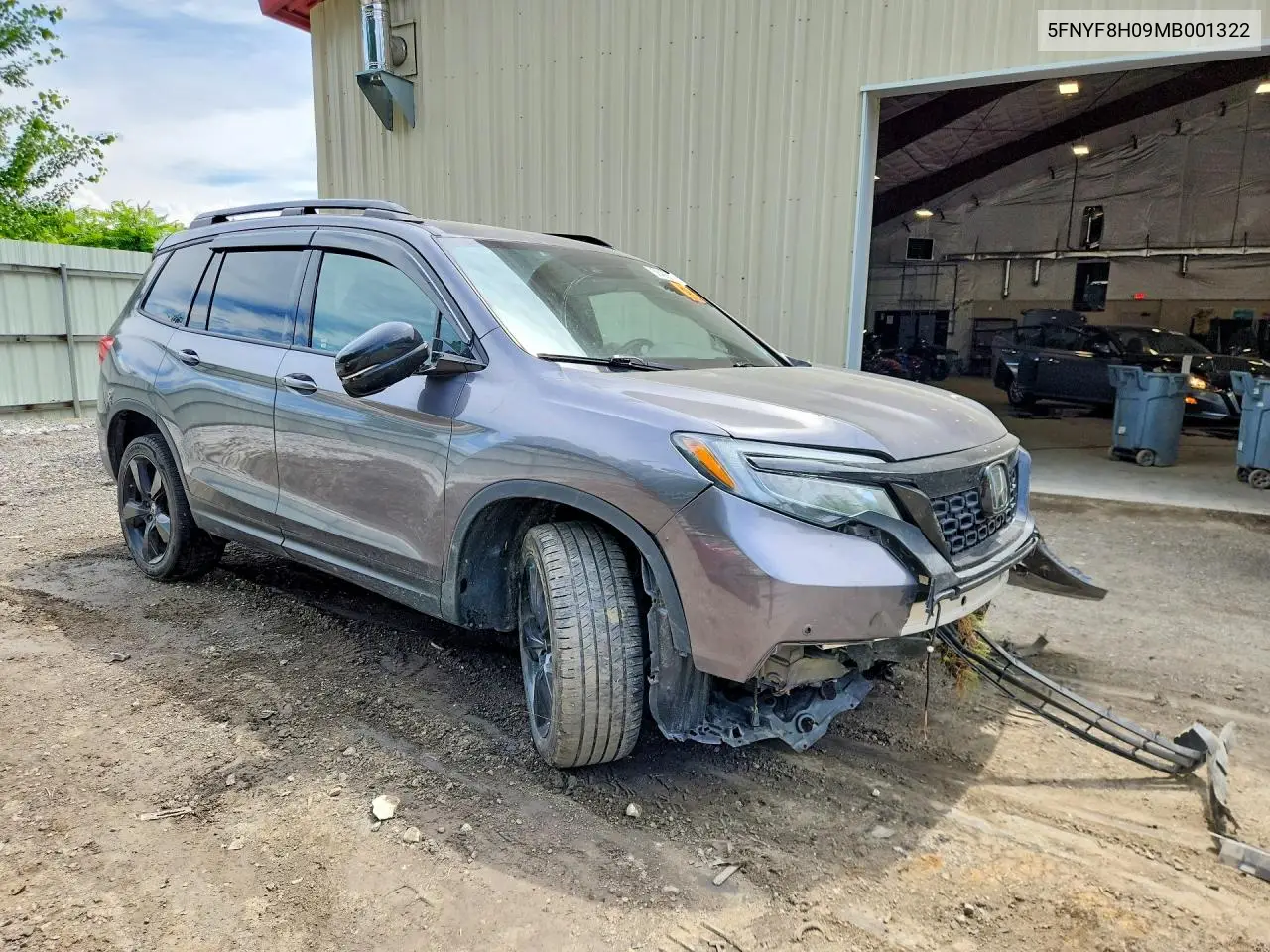 2021 Honda Passport Elite VIN: 5FNYF8H09MB001322 Lot: 58426566