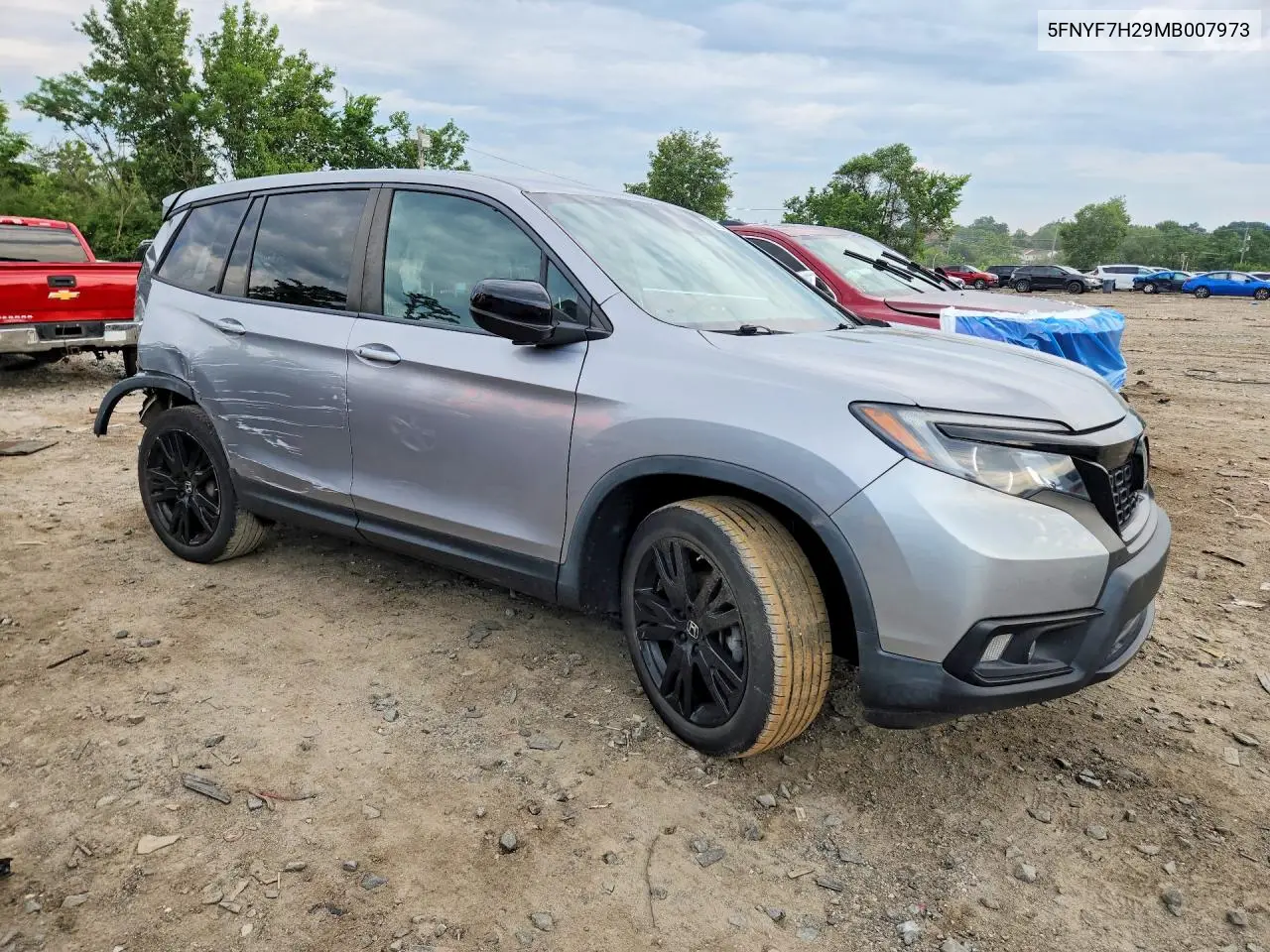 2021 Honda Passport Sport VIN: 5FNYF7H29MB007973 Lot: 58734056
