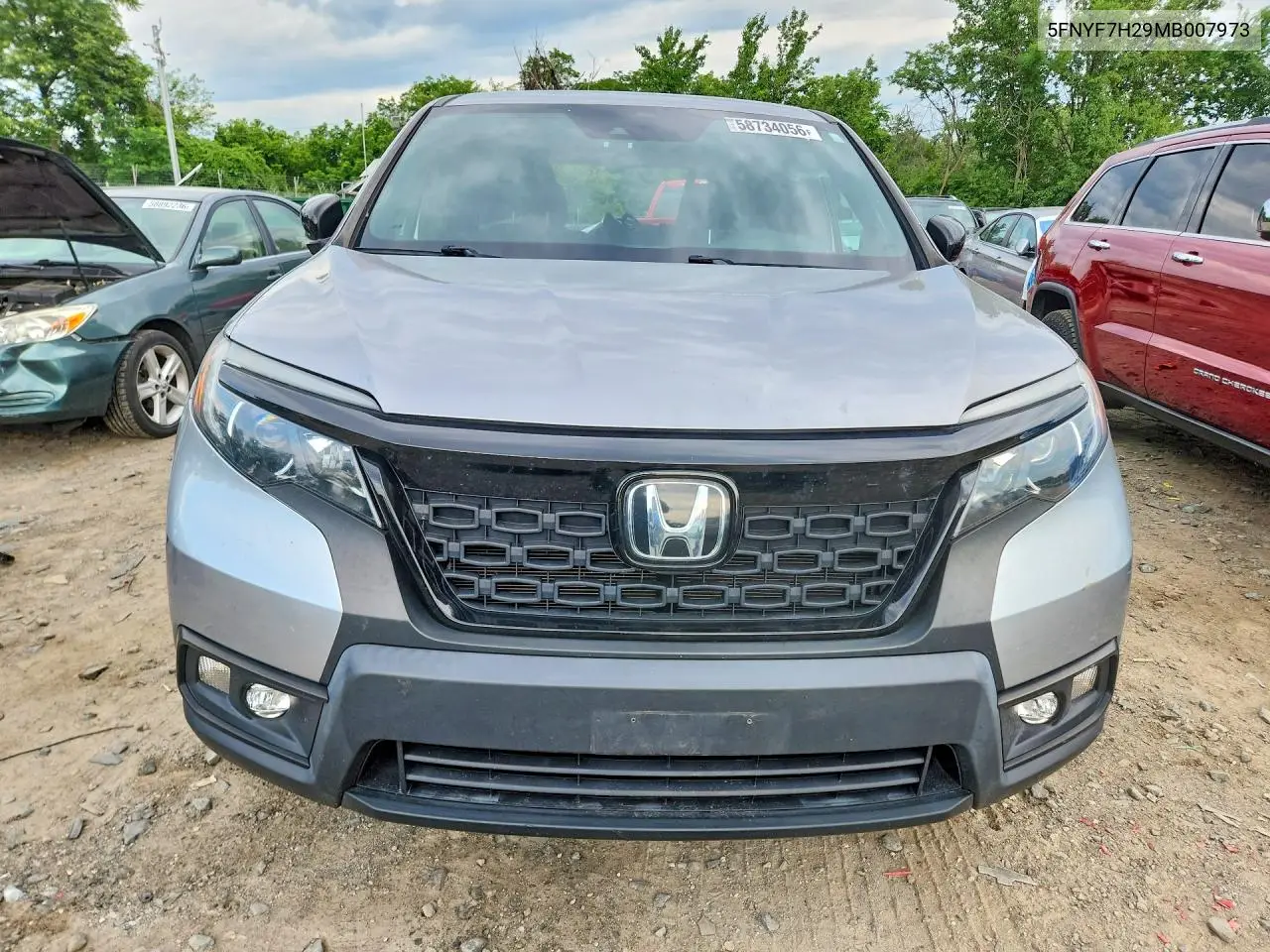 2021 Honda Passport Sport VIN: 5FNYF7H29MB007973 Lot: 58734056