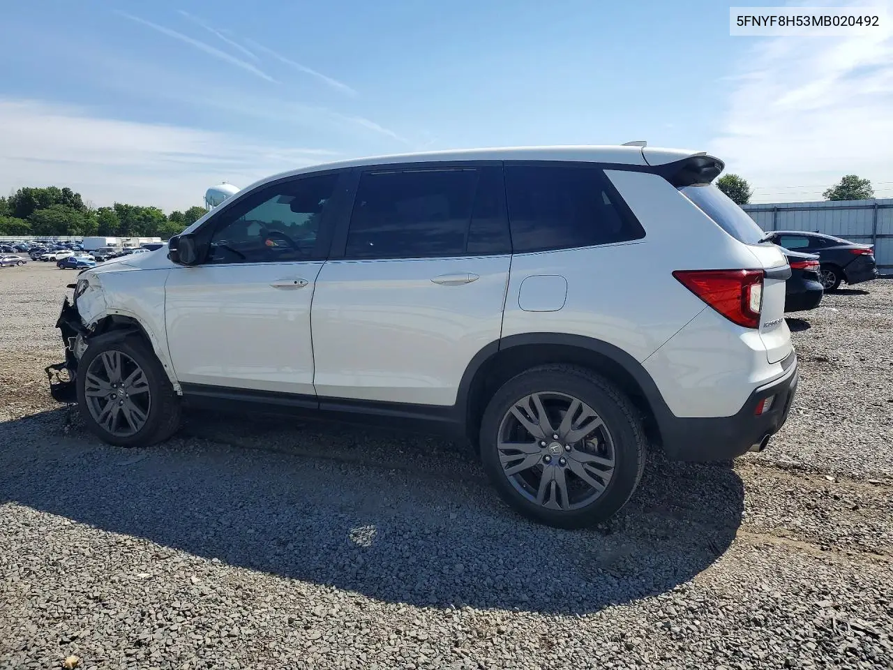 2021 Honda Passport Exl VIN: 5FNYF8H53MB020492 Lot: 58894466