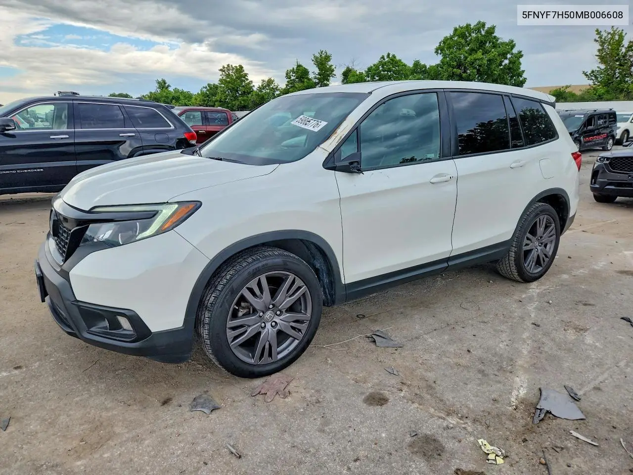 2021 Honda Passport Exl VIN: 5FNYF7H50MB006608 Lot: 59865776