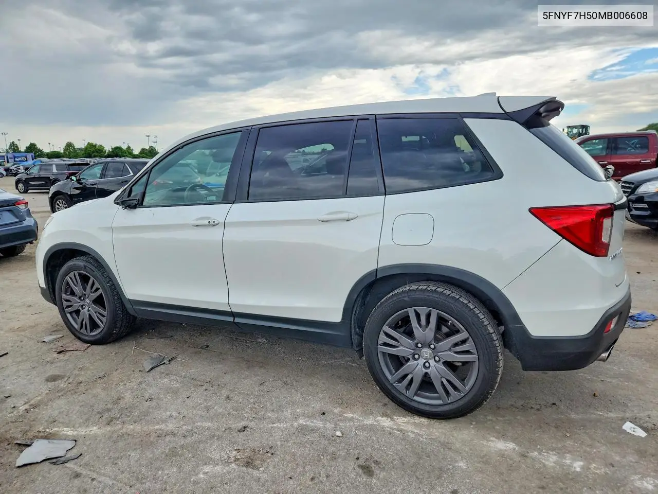 2021 Honda Passport Exl VIN: 5FNYF7H50MB006608 Lot: 59865776
