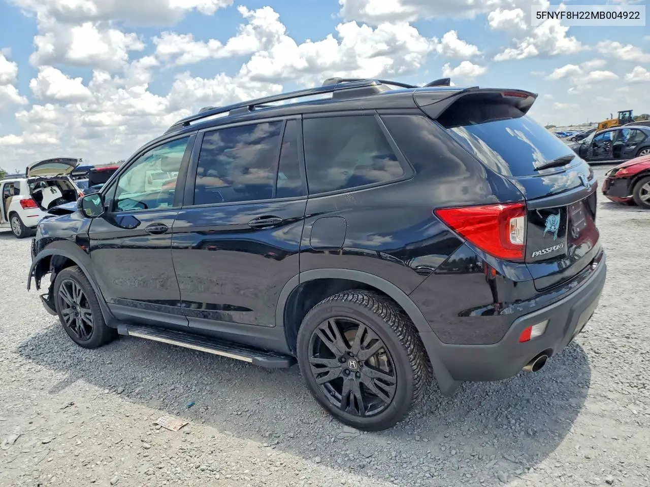 2021 Honda Passport Sport VIN: 5FNYF8H22MB004922 Lot: 59944716
