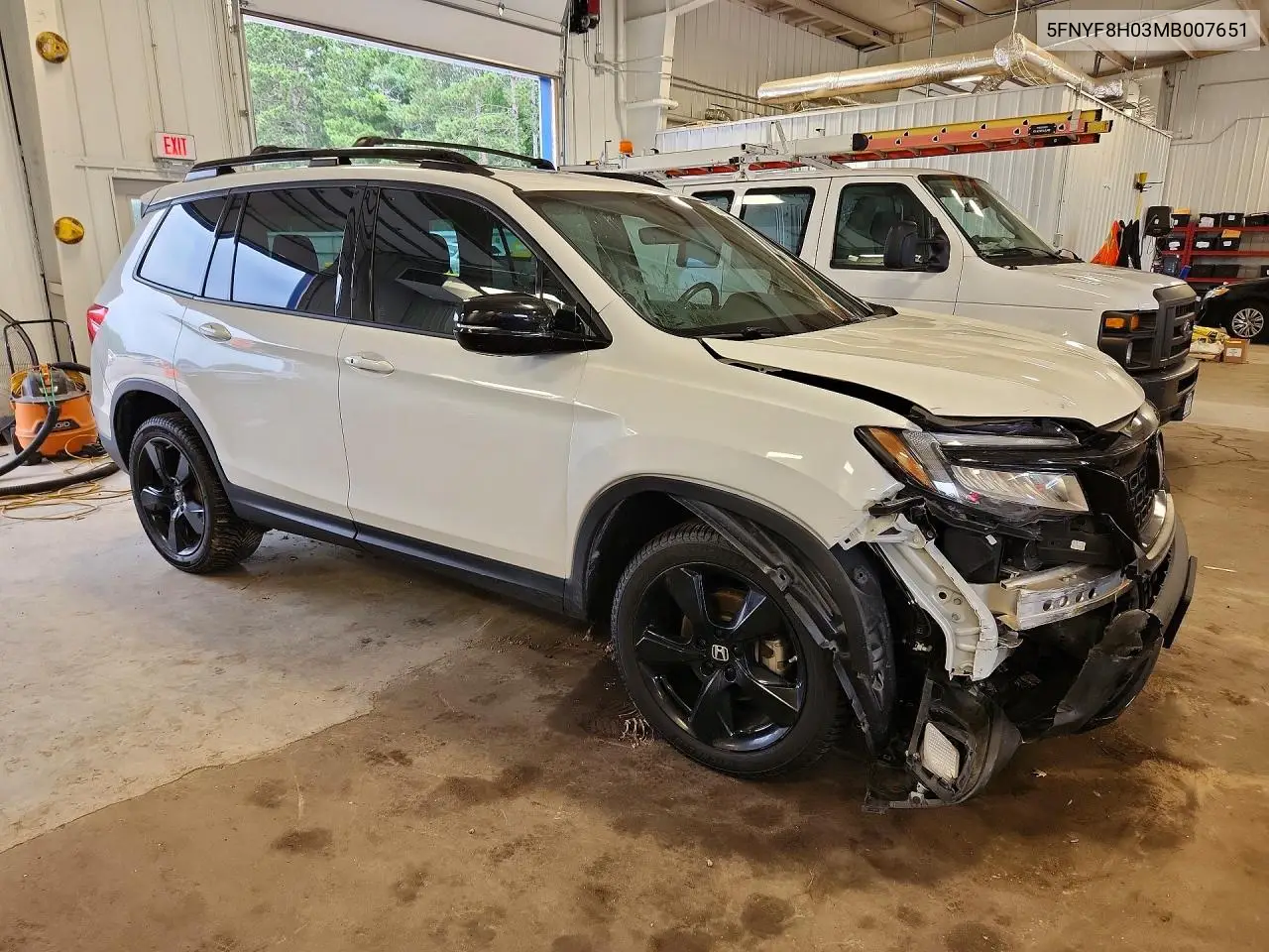 2021 Honda Passport Elite VIN: 5FNYF8H03MB007651 Lot: 60006496