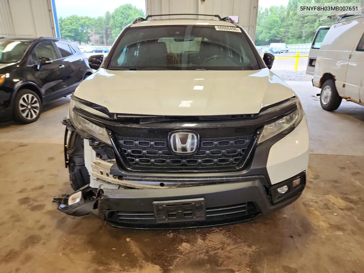 2021 Honda Passport Elite VIN: 5FNYF8H03MB007651 Lot: 60006496