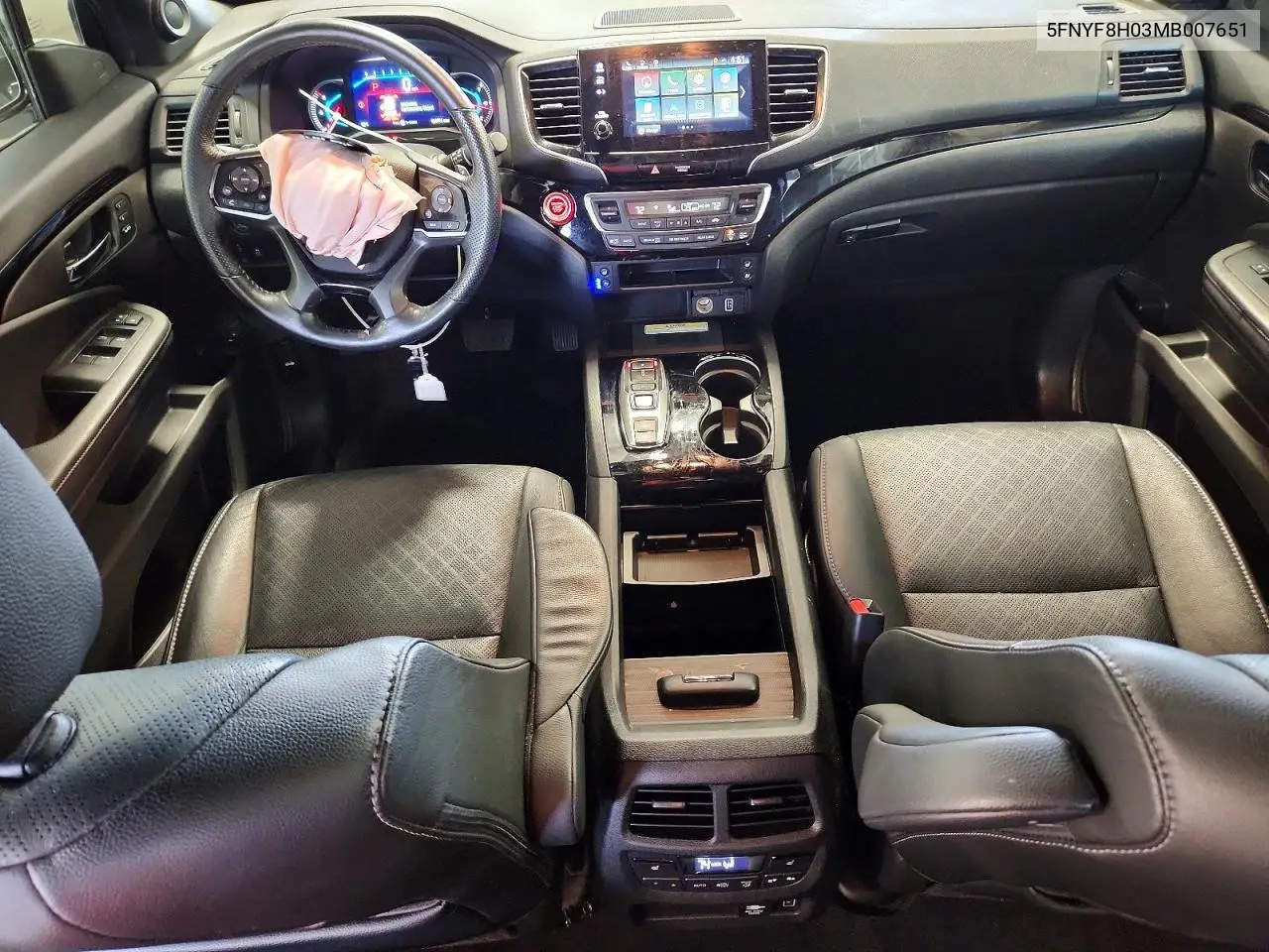 2021 Honda Passport Elite VIN: 5FNYF8H03MB007651 Lot: 60006496