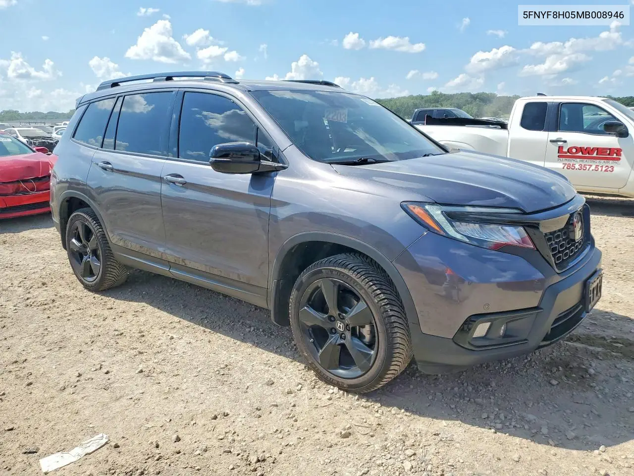 2021 Honda Passport Elite VIN: 5FNYF8H05MB008946 Lot: 60021996