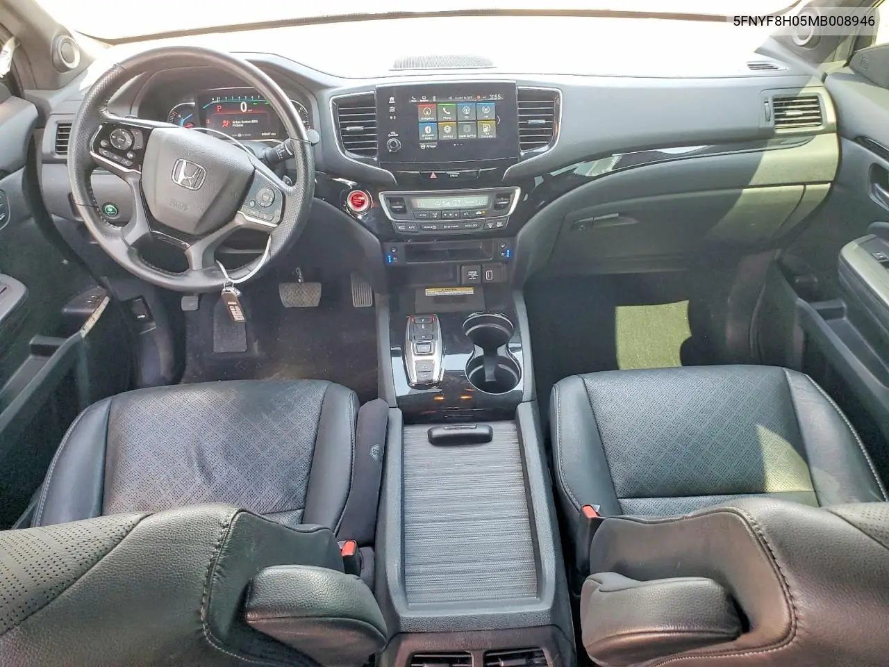 2021 Honda Passport Elite VIN: 5FNYF8H05MB008946 Lot: 60021996