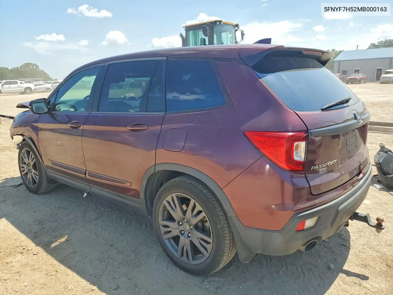 2021 Honda Passport Exl VIN: 5FNYF7H52MB000163 Lot: 60251776