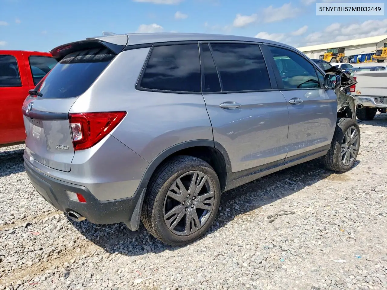 2021 Honda Passport Exl VIN: 5FNYF8H57MB032449 Lot: 61391786