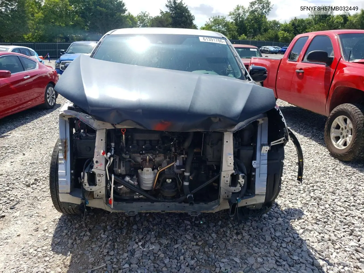 2021 Honda Passport Exl VIN: 5FNYF8H57MB032449 Lot: 61391786