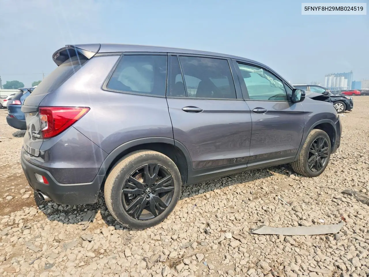 2021 Honda Passport Sport VIN: 5FNYF8H29MB024519 Lot: 61402506