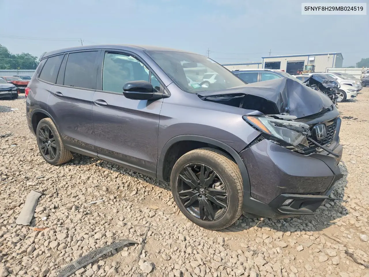 2021 Honda Passport Sport VIN: 5FNYF8H29MB024519 Lot: 61402506