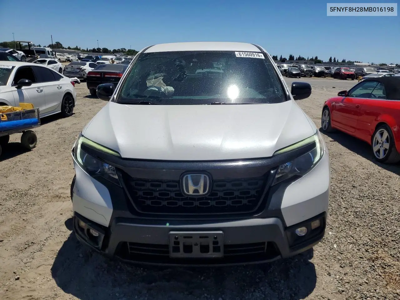 2021 Honda Passport Sport VIN: 5FNYF8H28MB016198 Lot: 61560916