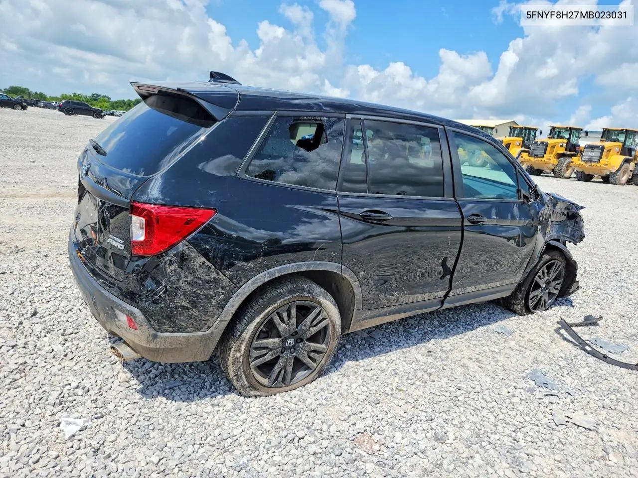 2021 Honda Passport Sport VIN: 5FNYF8H27MB023031 Lot: 74514835