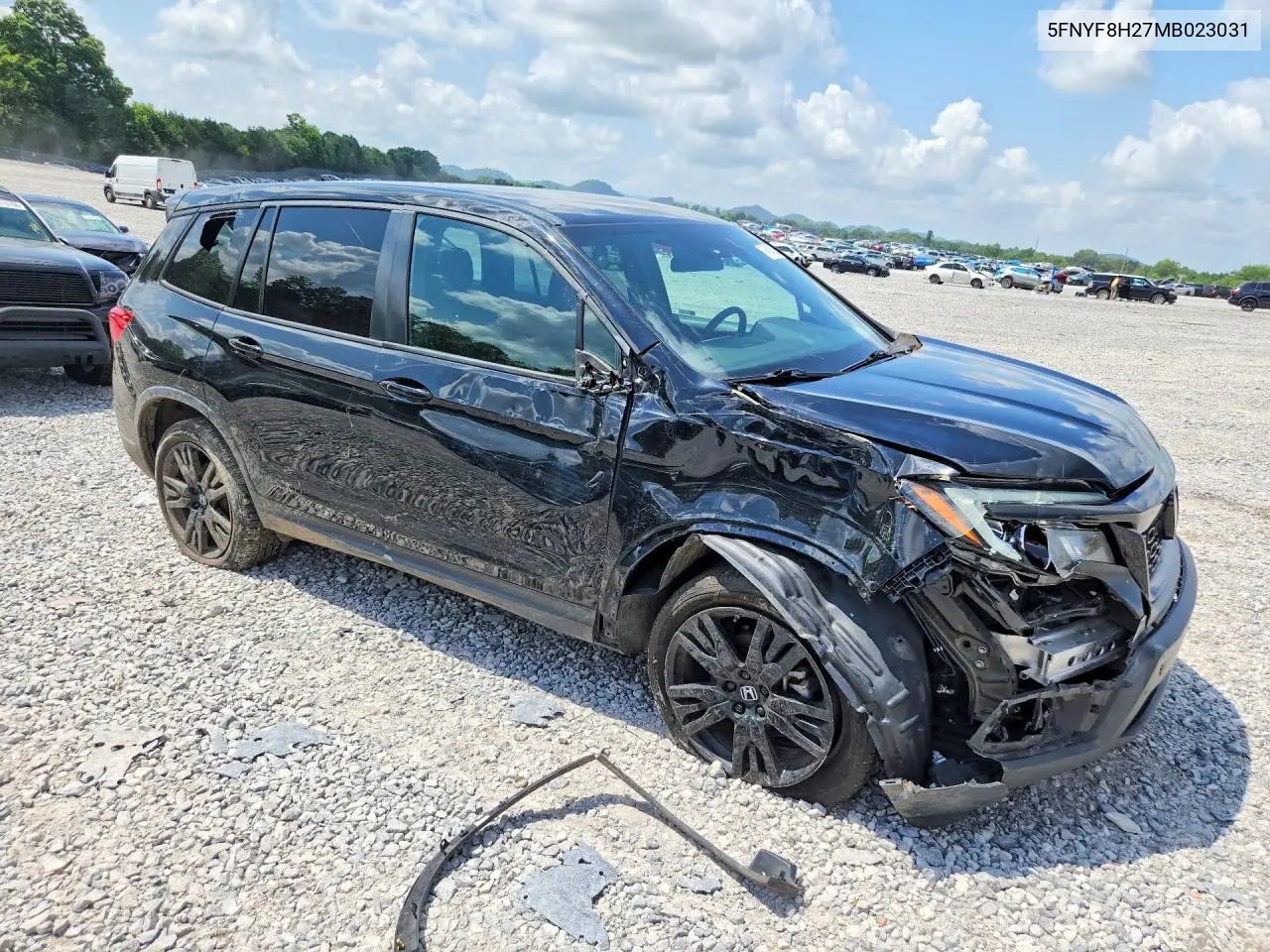 2021 Honda Passport Sport VIN: 5FNYF8H27MB023031 Lot: 74514835