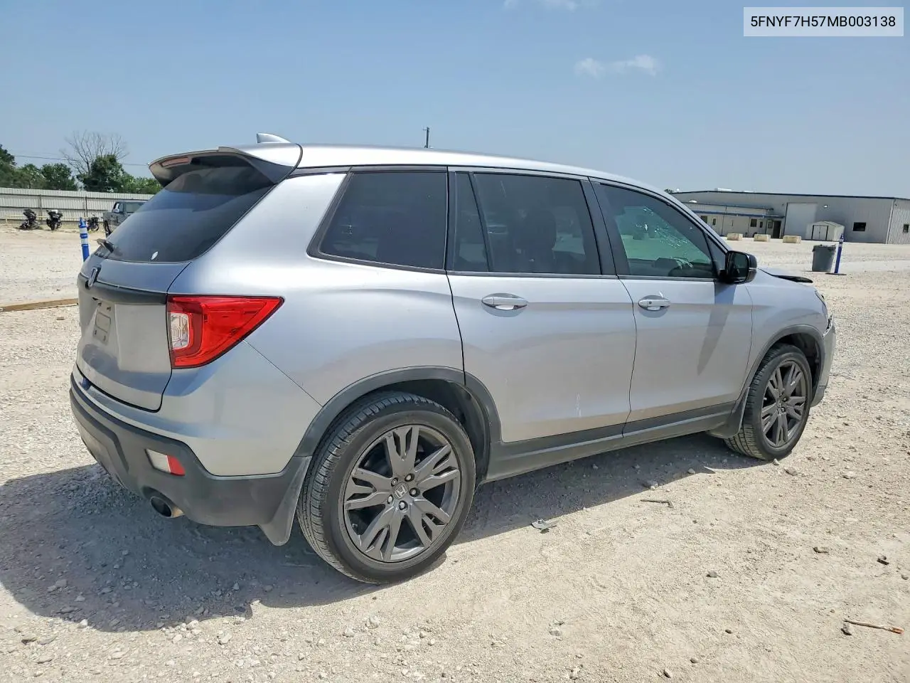 2021 Honda Passport Exl VIN: 5FNYF7H57MB003138 Lot: 85976525