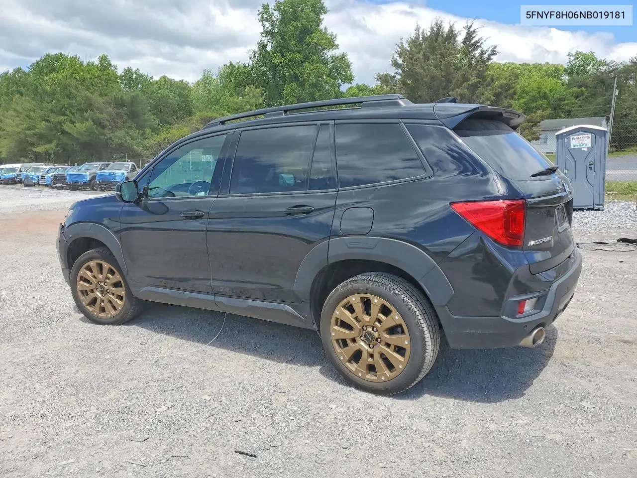 2022 Honda Passport Elite VIN: 5FNYF8H06NB019181 Lot: 53643666