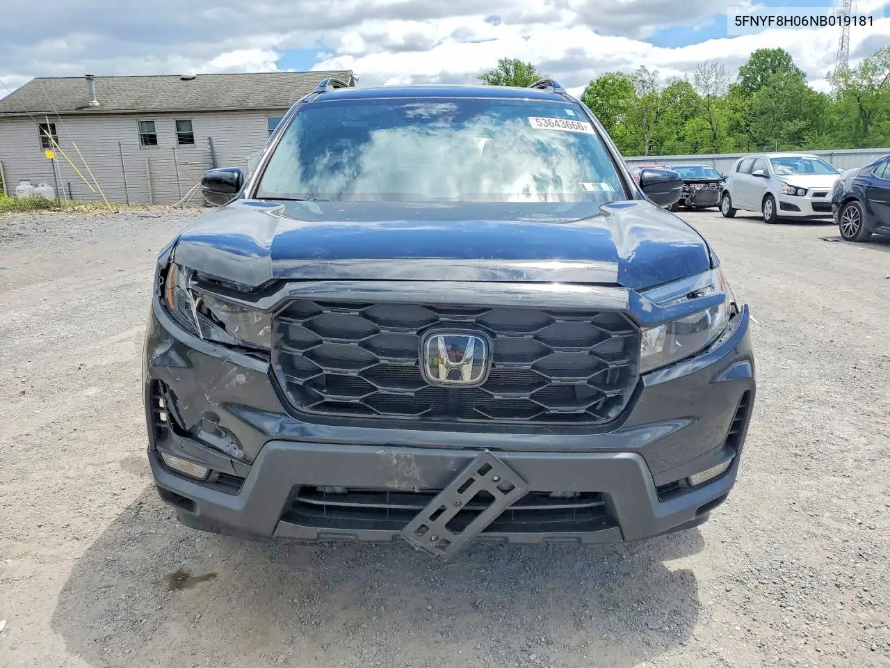 2022 Honda Passport Elite VIN: 5FNYF8H06NB019181 Lot: 53643666