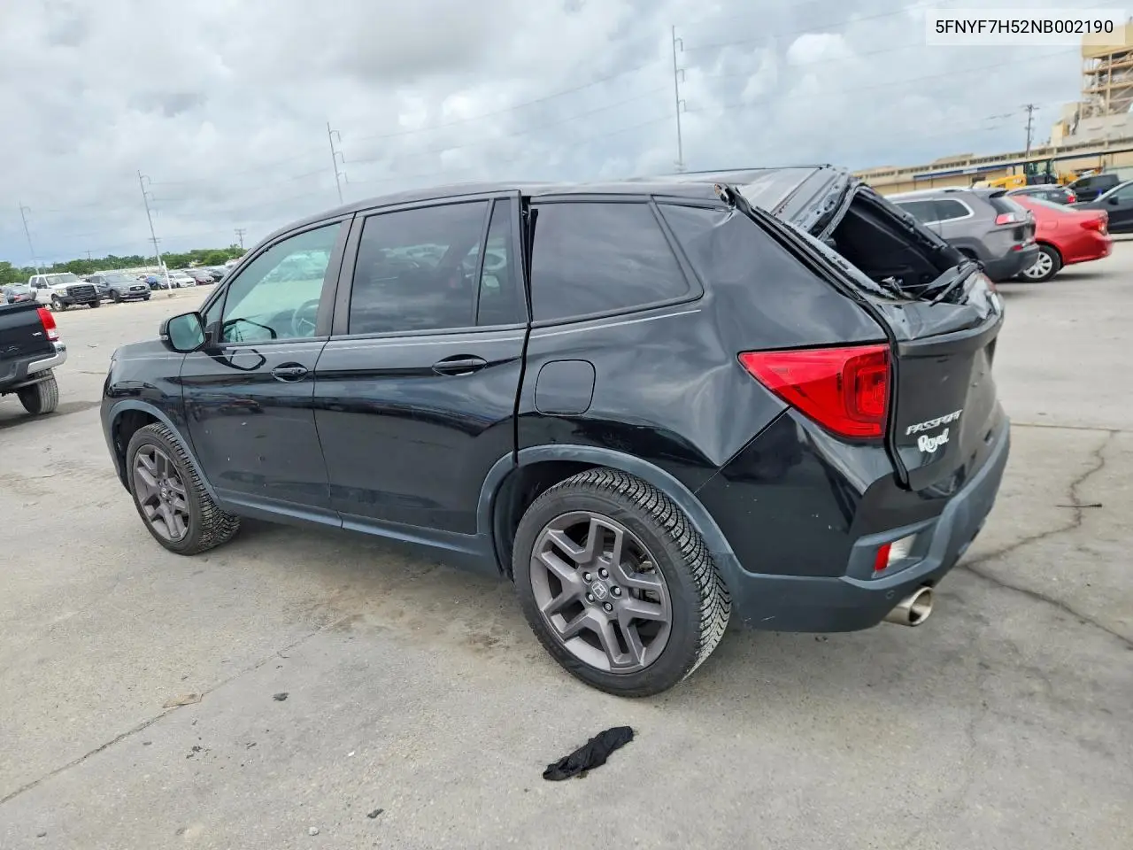2022 Honda Passport Exl VIN: 5FNYF7H52NB002190 Lot: 53838866