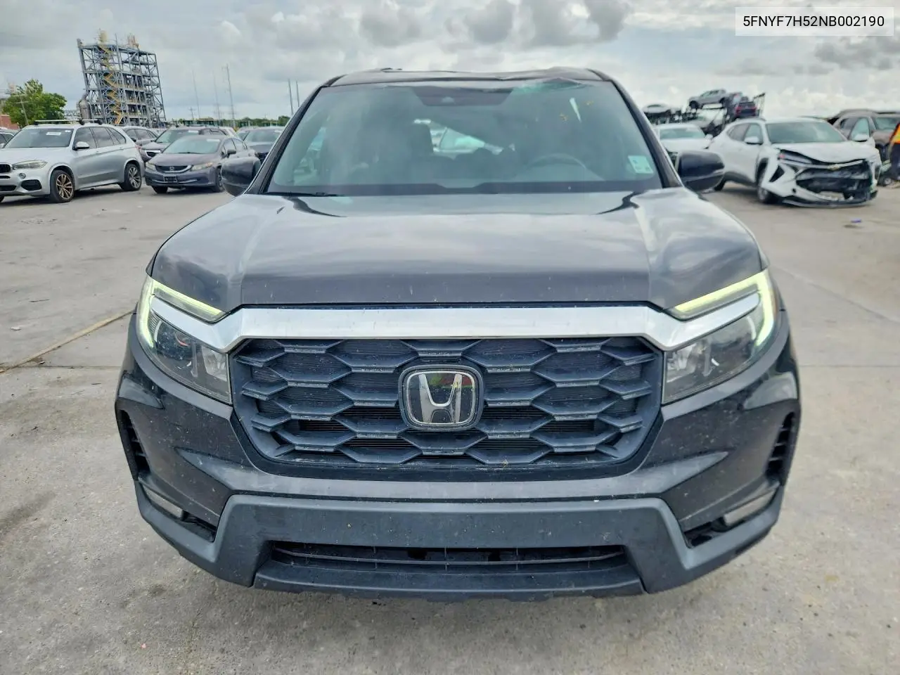 2022 Honda Passport Exl VIN: 5FNYF7H52NB002190 Lot: 53838866