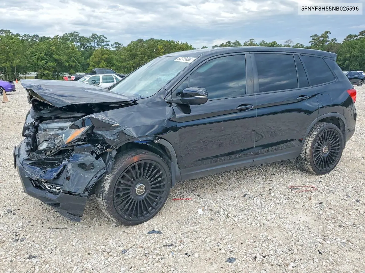 2022 Honda Passport Exl VIN: 5FNYF8H55NB025596 Lot: 54225436