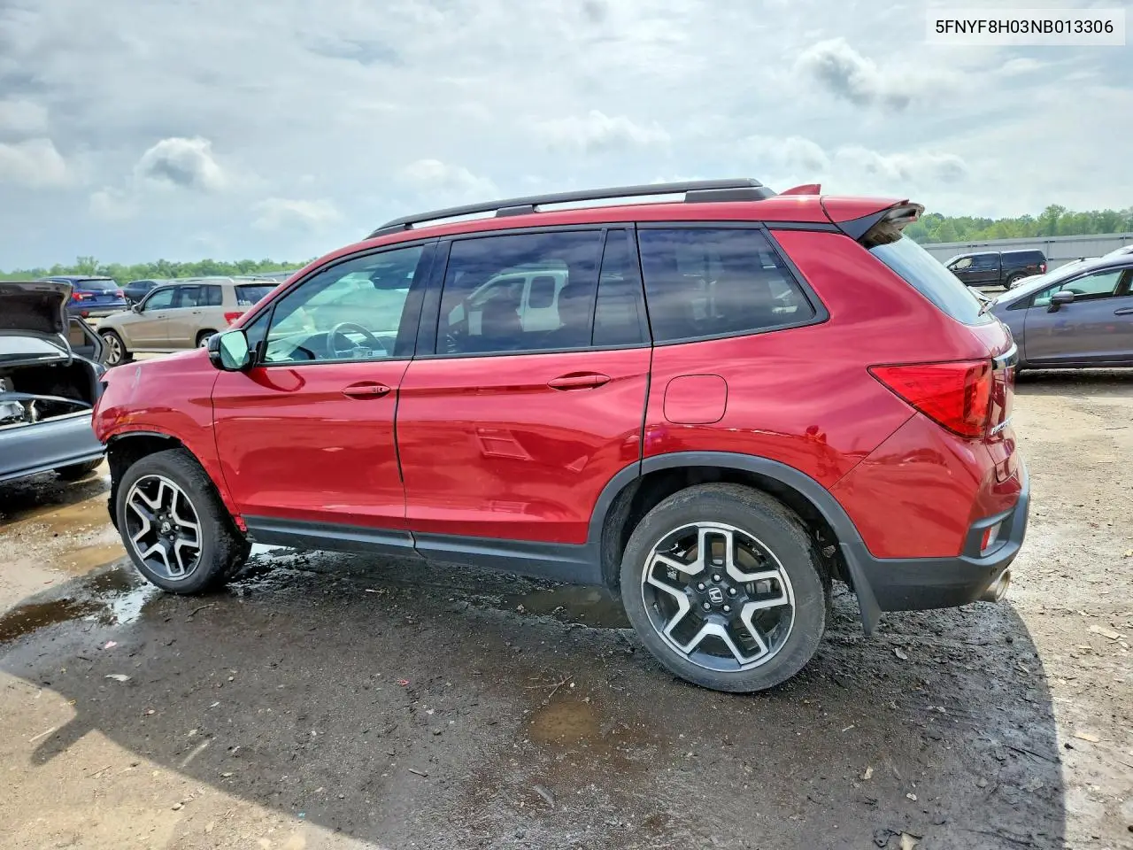 2022 Honda Passport Elite VIN: 5FNYF8H03NB013306 Lot: 56223916