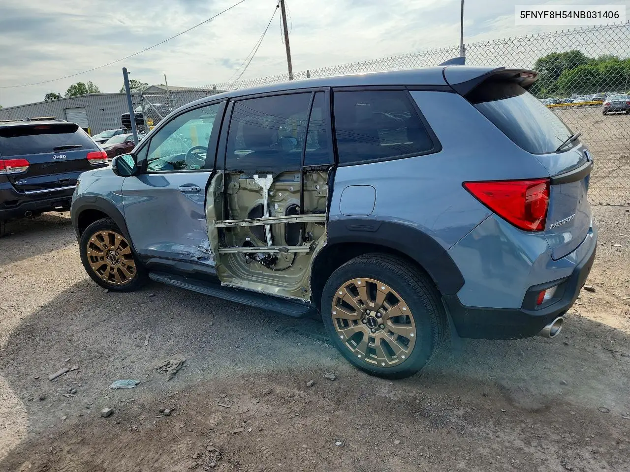 2022 Honda Passport Exl VIN: 5FNYF8H54NB031406 Lot: 56404316