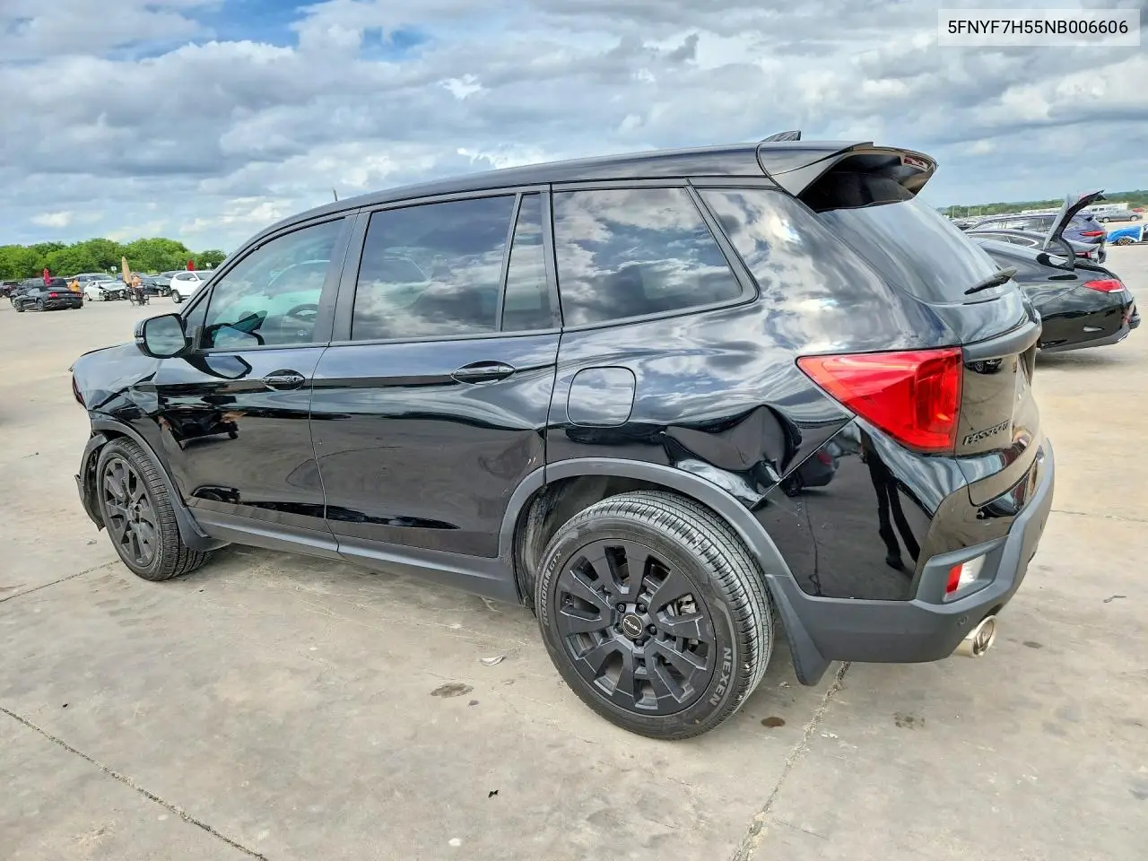2022 Honda Passport Exl VIN: 5FNYF7H55NB006606 Lot: 56889536