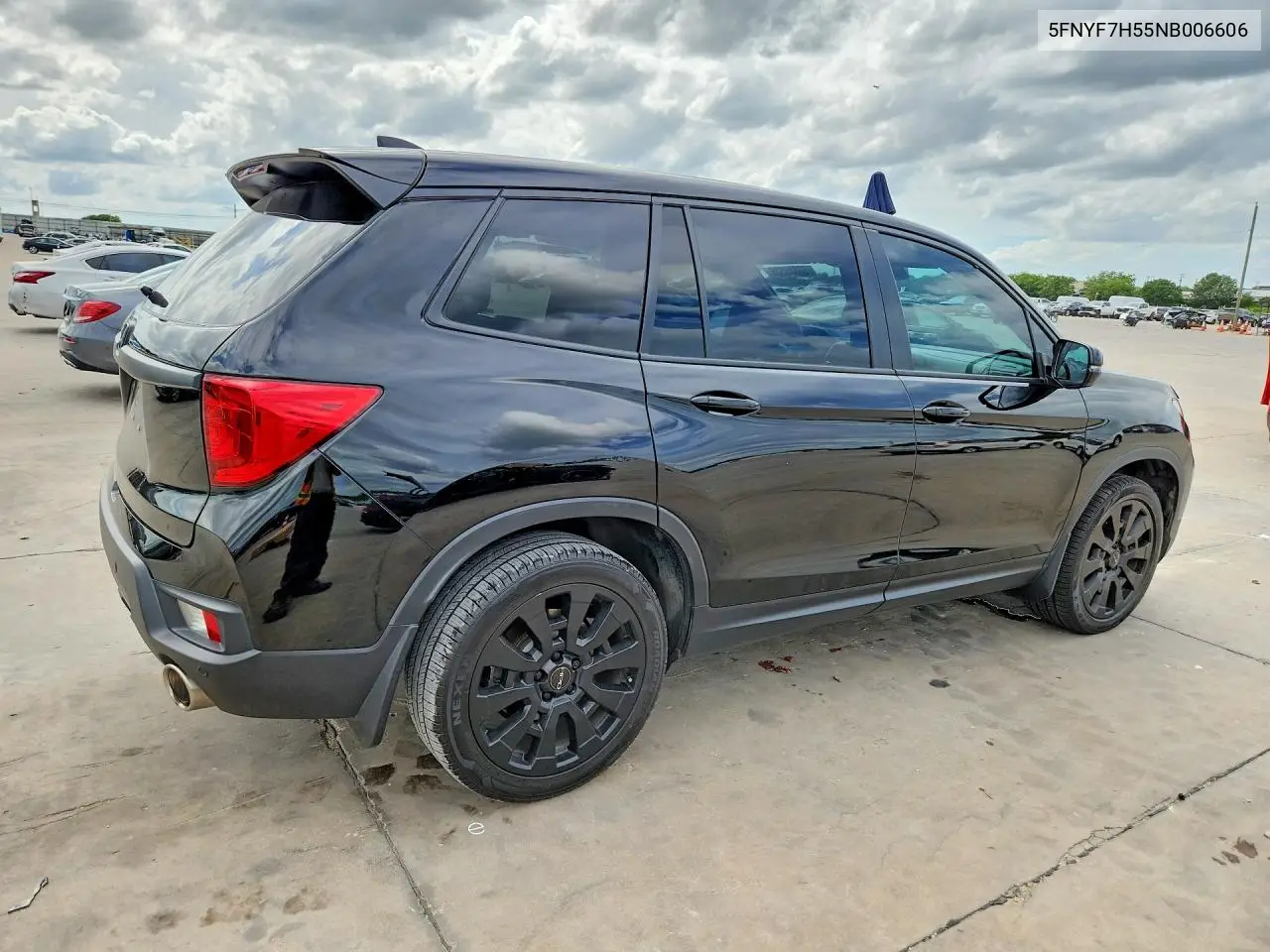 2022 Honda Passport Exl VIN: 5FNYF7H55NB006606 Lot: 56889536