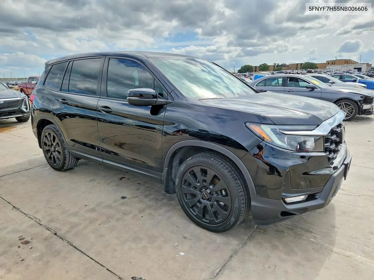 2022 Honda Passport Exl VIN: 5FNYF7H55NB006606 Lot: 56889536