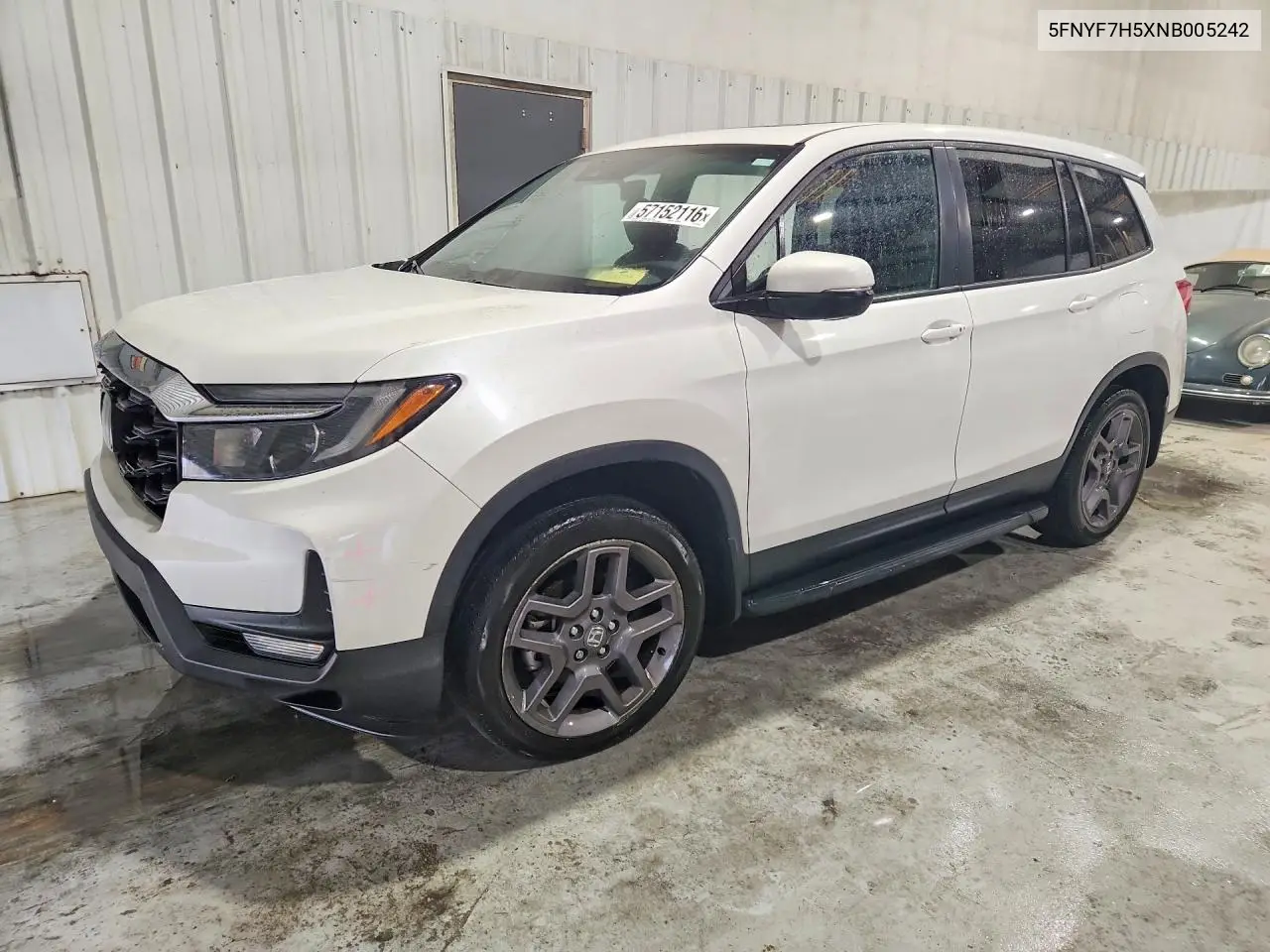 2022 Honda Passport Exl VIN: 5FNYF7H5XNB005242 Lot: 57152116