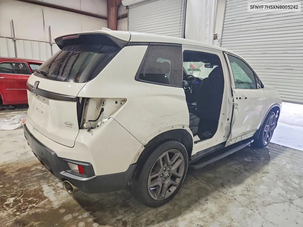 2022 Honda Passport Exl VIN: 5FNYF7H5XNB005242 Lot: 57152116
