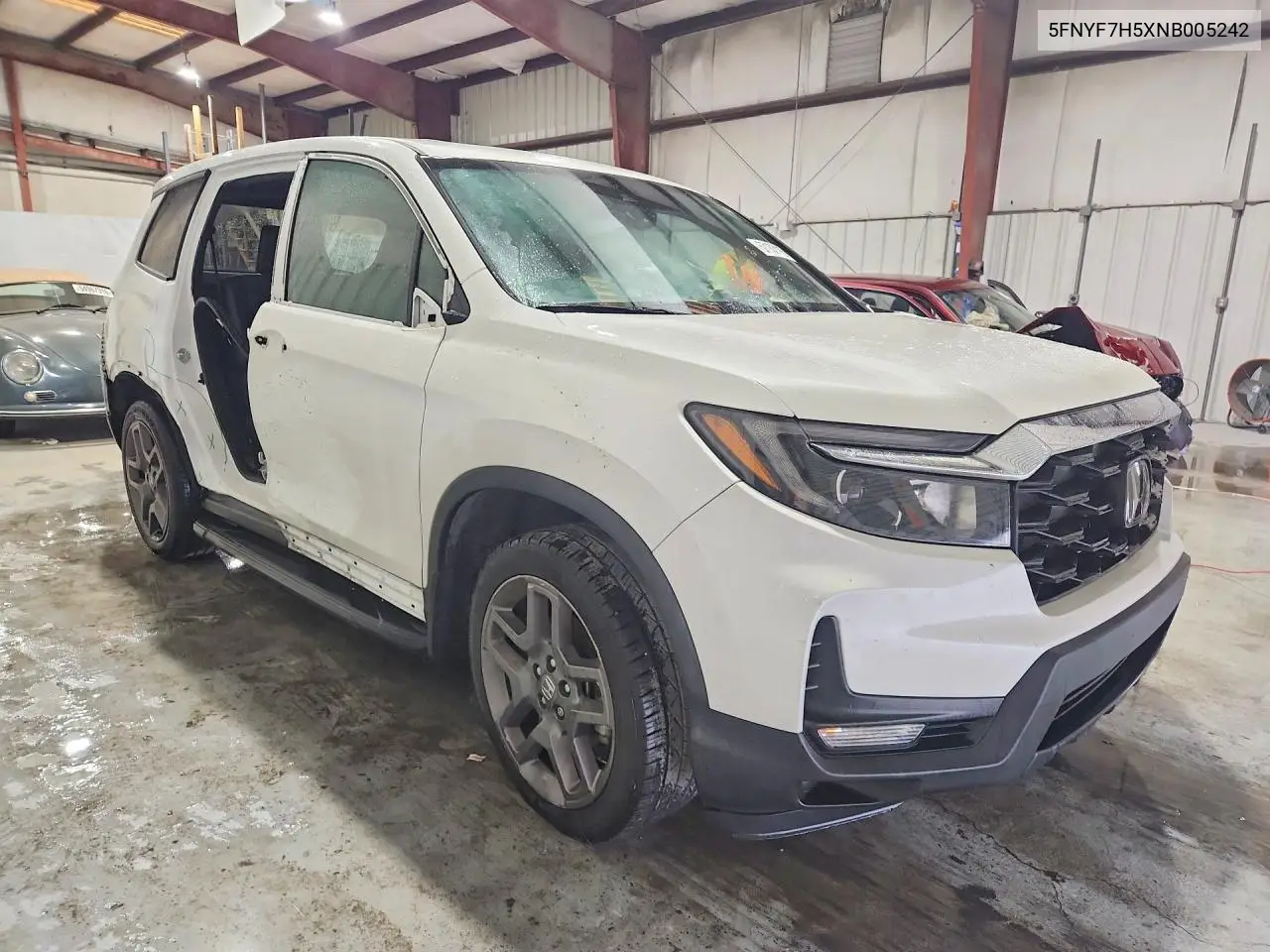 2022 Honda Passport Exl VIN: 5FNYF7H5XNB005242 Lot: 57152116