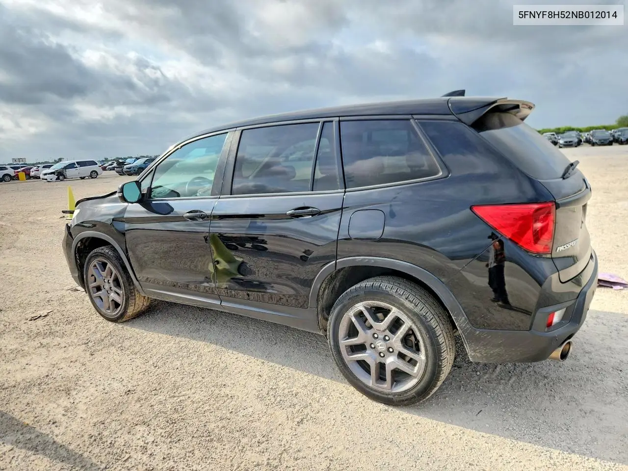 2022 Honda Passport Exl VIN: 5FNYF8H52NB012014 Lot: 58945836