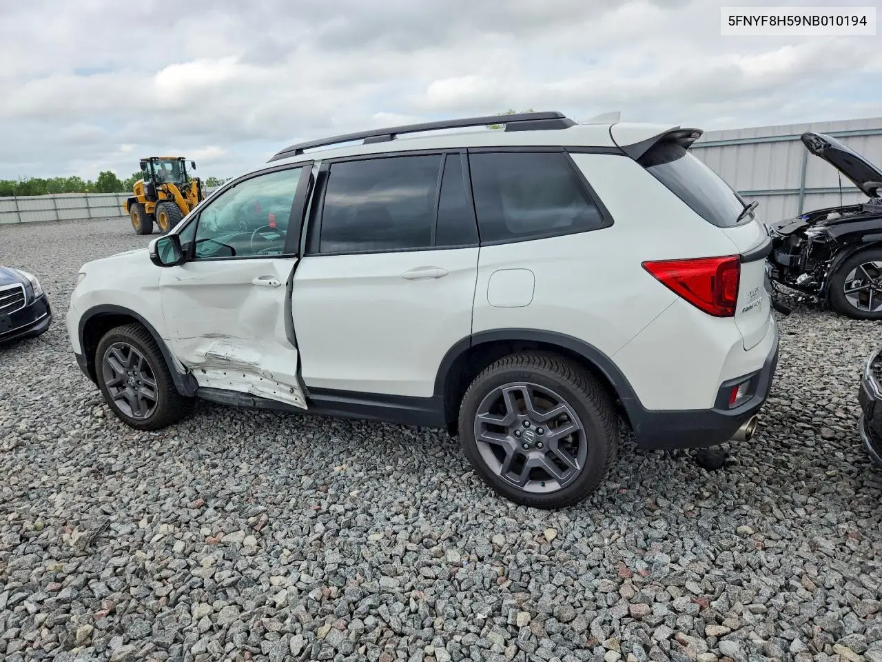 2022 Honda Passport Exl VIN: 5FNYF8H59NB010194 Lot: 60591356
