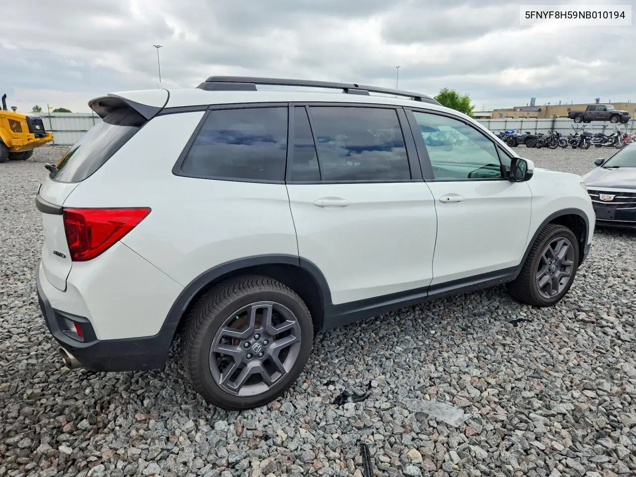 2022 Honda Passport Exl VIN: 5FNYF8H59NB010194 Lot: 60591356
