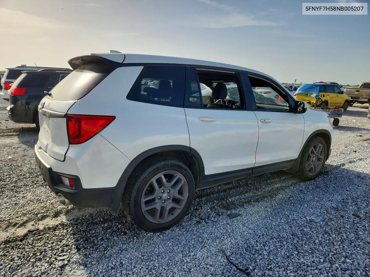 2022 Honda Passport Exl VIN: 5FNYF7H58NB005207 Lot: 61551586