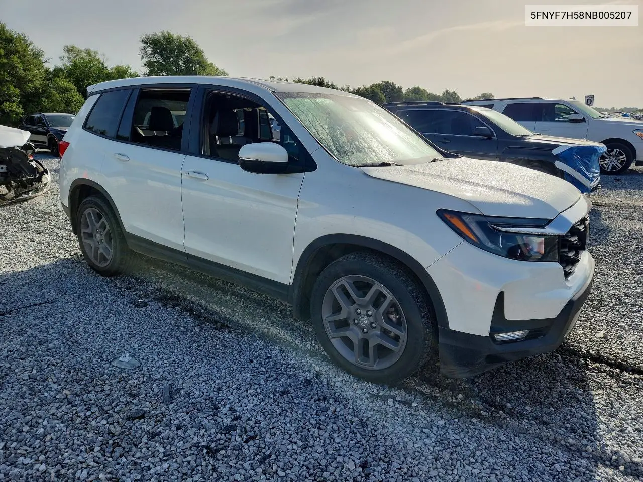 2022 Honda Passport Exl VIN: 5FNYF7H58NB005207 Lot: 61551586