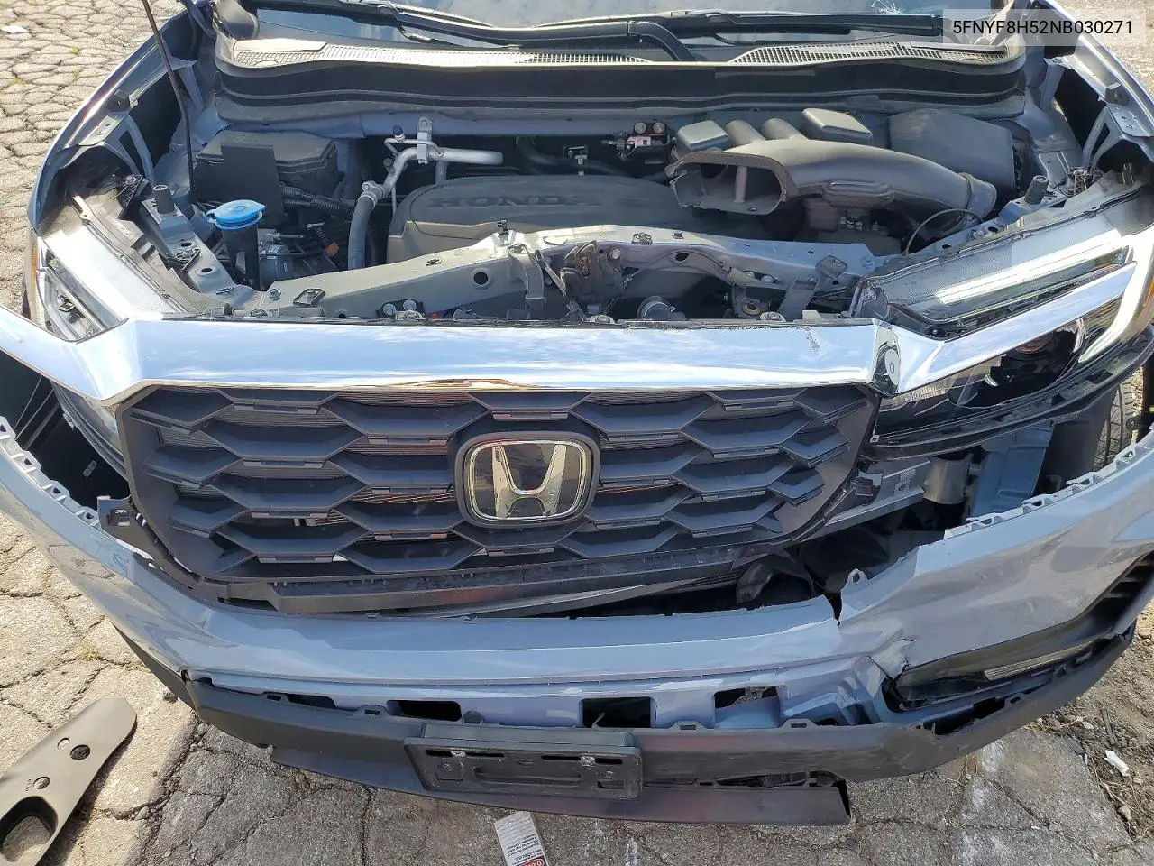 2022 Honda Passport Exl VIN: 5FNYF8H52NB030271 Lot: 61749846