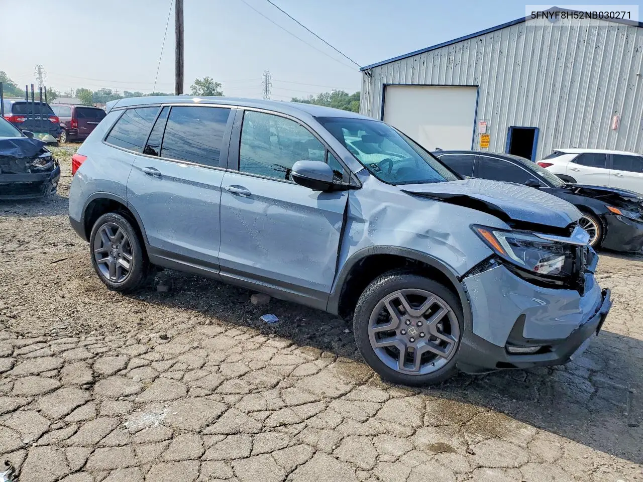 2022 Honda Passport Exl VIN: 5FNYF8H52NB030271 Lot: 61749846