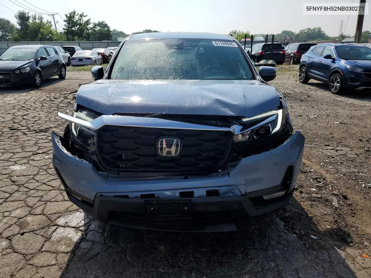 2022 Honda Passport Exl VIN: 5FNYF8H52NB030271 Lot: 61749846