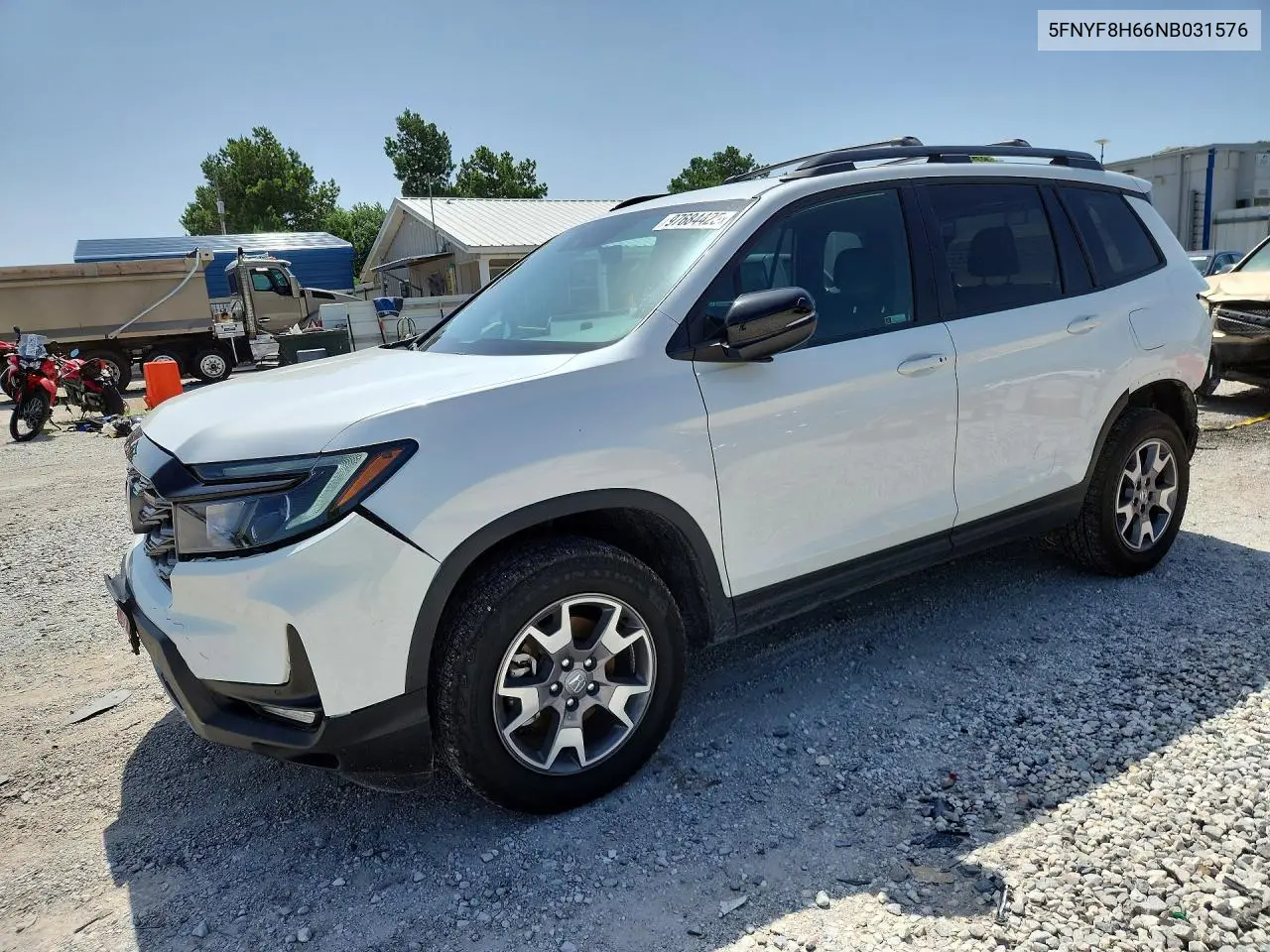 2022 Honda Passport Trail Sport VIN: 5FNYF8H66NB031576 Lot: 97684425