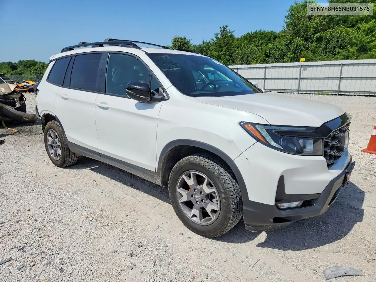 2022 Honda Passport Trail Sport VIN: 5FNYF8H66NB031576 Lot: 97684425